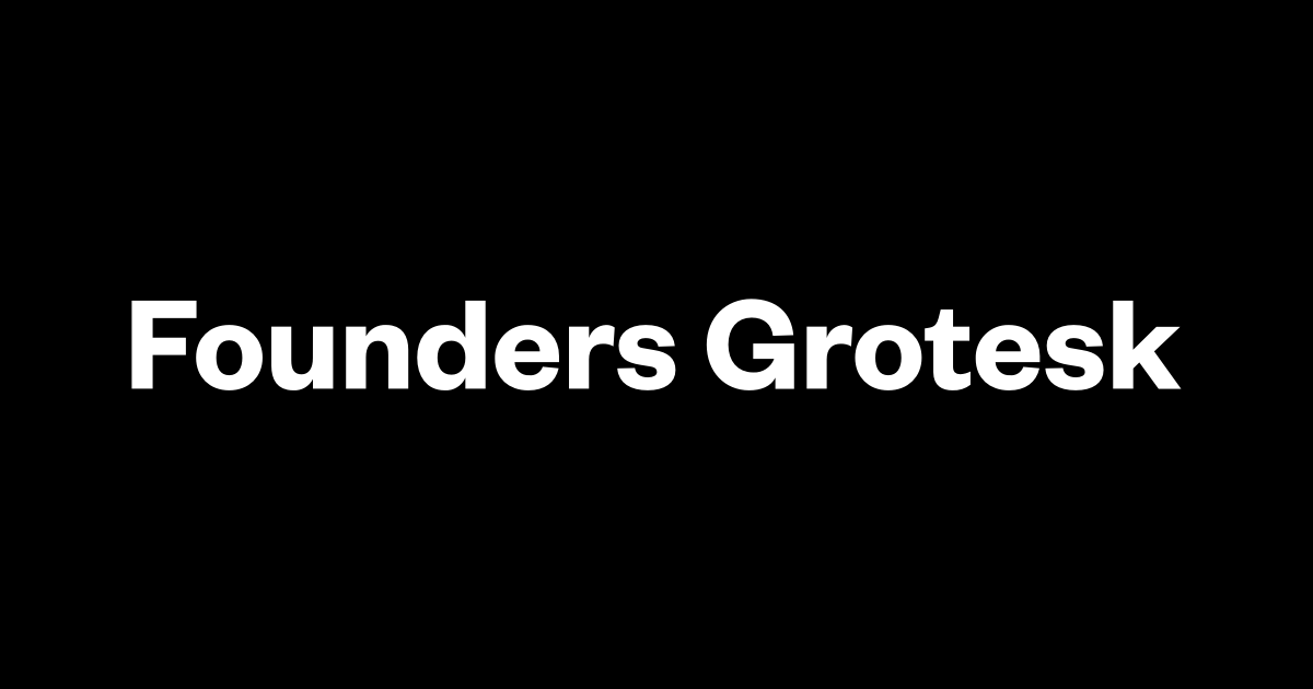 Founders Grotesk by KLIM FONT download free