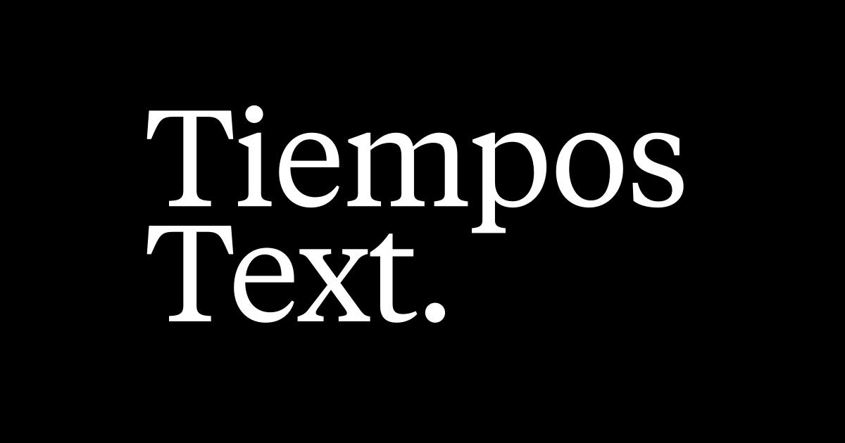 tiempos text font free download